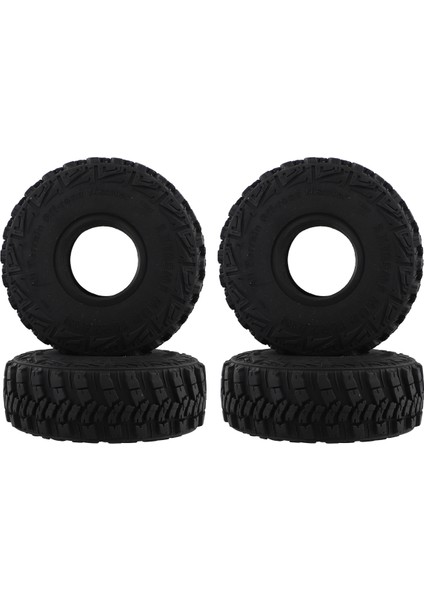 1/10 Rc Paletli Araba Için 4 Adet Yumuşak Kauçuk Lastik - 4 Eksenel SCX10 90046 (Yurt Dışından)