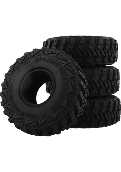 1/10 Rc Paletli Araba Için 4 Adet Yumuşak Kauçuk Lastik - 4 Eksenel SCX10 90046 (Yurt Dışından)