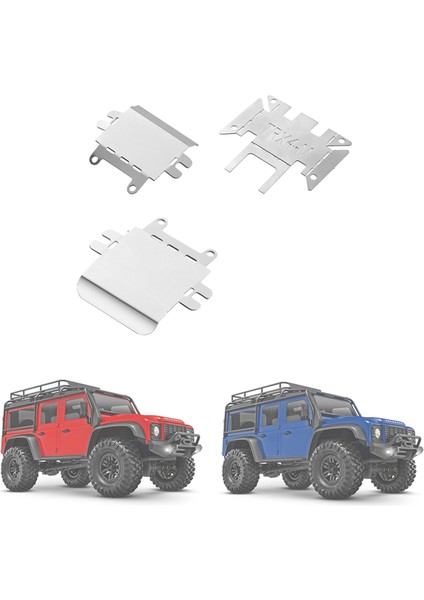 TRX4M 1/18 Rc Araba Parçaları Için 3 Adet Şasi Zırh Aks Koruyucu (Yurt Dışından) modelleri