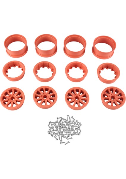 4 Adet Beadlock 2.2 Tekerlek Göbeği Jant 1/10 Rc Paletli Eksenel, 2 (Yurt Dışından)