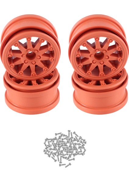 4 Adet Beadlock 2.2 Tekerlek Göbeği Jant 1/10 Rc Paletli Eksenel, 2 (Yurt Dışından)