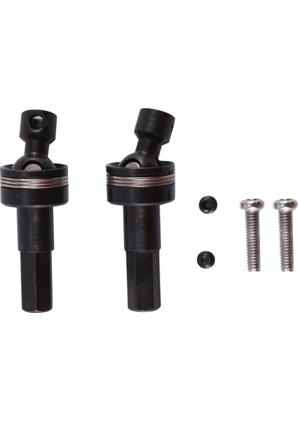 2 Adet Metal Ön Aks Üniversal Cvd Tahrik Mili 5mm Altıgen (Yurt Dışından)