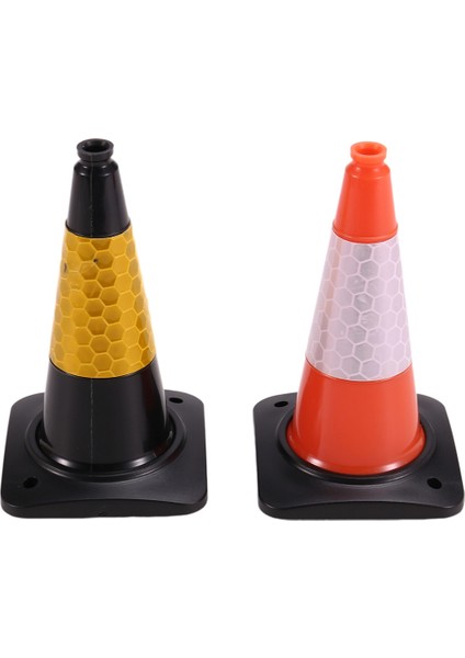 2 Adet Simülasyon Yol Konisi Yansıtıcı Koni Modeli (Yurt Dışından)