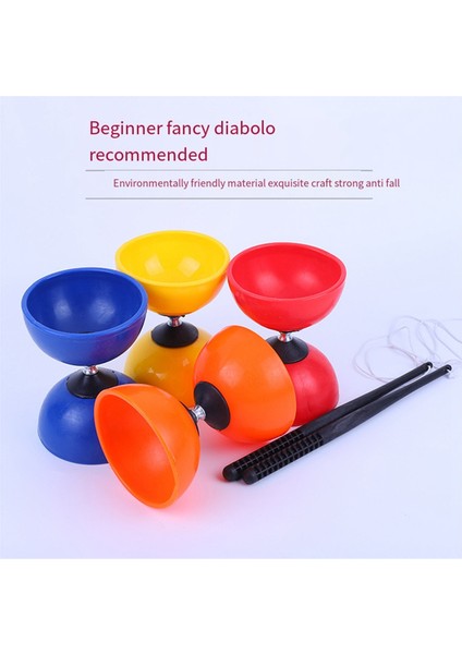 Duyusal Eğitim Ekipmanı Çift Başlı Diabolo Sarı (Yurt Dışından) fiyatları