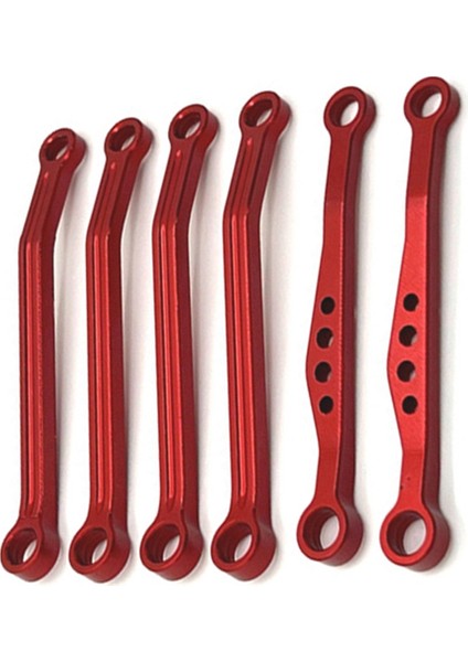 Wpl 116 C64 Rc Araba Yükseltme Parçaları Kırmızı Için Ön ve Arka Sabit Çubuk Takımı (Yurt Dışından) modelleri