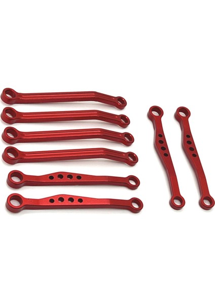 Wpl 116 C64 Rc Araba Yükseltme Parçaları Kırmızı Için Ön ve Arka Sabit Çubuk Takımı (Yurt Dışından) fırsatları