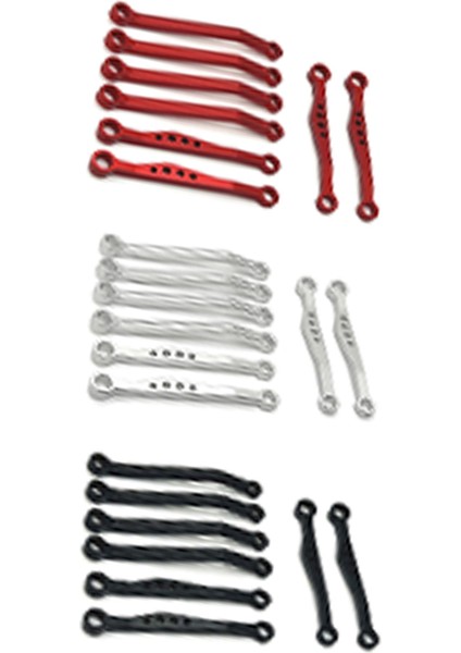 Wpl 116 C64 Rc Araba Yükseltme Parçaları Kırmızı Için Ön ve Arka Sabit Çubuk Takımı (Yurt Dışından) indirimleri