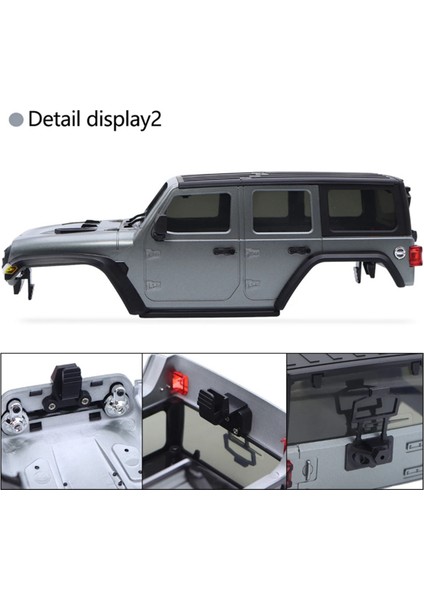 155MM Dingil Mesafesi Rc Araba Gövde Kabuğu Şasi Kiti Gri (Yurt Dışından)