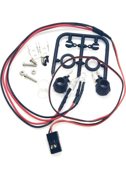 1set Tavan Lambası Bagaj Rafı LED Spot Işığı Kiti SCX24 Rc Araba Için Yuvarlak (Yurt Dışından)