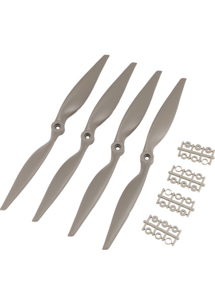 4 Adet Rc Pervaneler Cw 12X6 Inç Uçak Için Adaptör Halkalarıyla (Yurt Dışından)