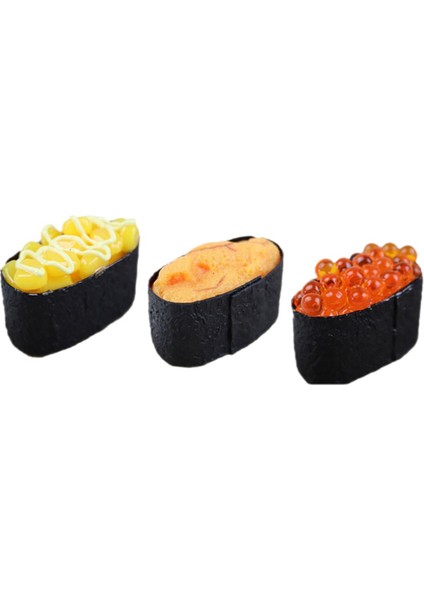 3 Adet Simülasyon Suşi Sahte Onigiri Dekorasyon Minyatür Dekorasyon (Yurt Dışından)