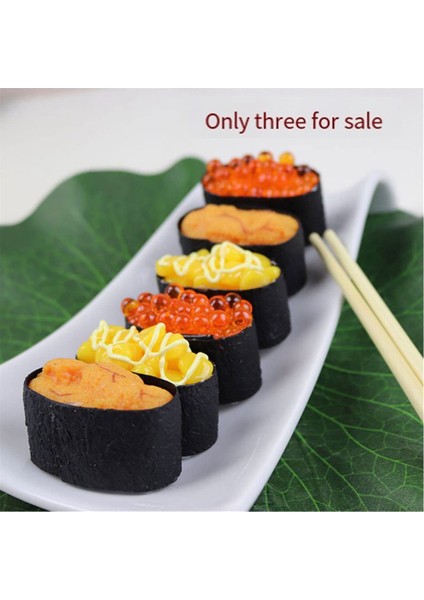 3 Adet Simülasyon Suşi Sahte Onigiri Dekorasyon Minyatür Dekorasyon (Yurt Dışından) modelleri