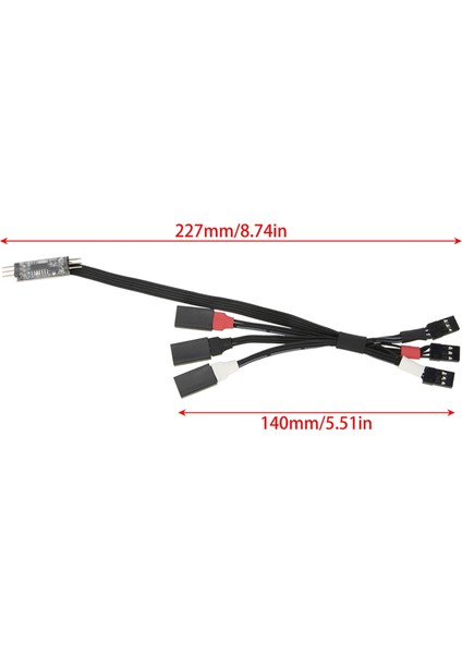 4WS Kontrol Kartı Servo Kontrol Kablosu Kiti SCX24 TRX4M Rc Araba Parçası Için (Yurt Dışından)
