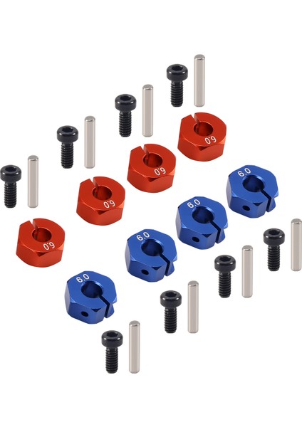 Alüminyum 6mm Kalınlık Tekerlek Altıgen 12MM Tahrik Göbeği Pimli Vidalar (Yurt Dışından) modelleri