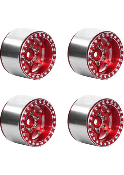 1.0 Inç Metal Beadlock Tekerlek Göbeği Tekerlek Jantı 118 Rc Paletli Araba Için (Yurt Dışından)