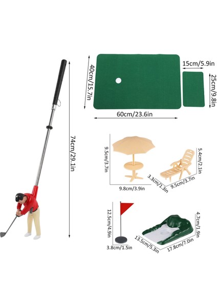Mini Golf Oyunu Mini Golf Kulübü Bebek Seti Kırmızı (Yurt Dışından) modelleri
