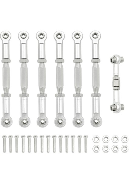 Traxxas Slash 110 Rc Araba Parçası Gümüş Için Kamber Bağlantı Çubuğu Bağlantı Seti (Yurt Dışından)