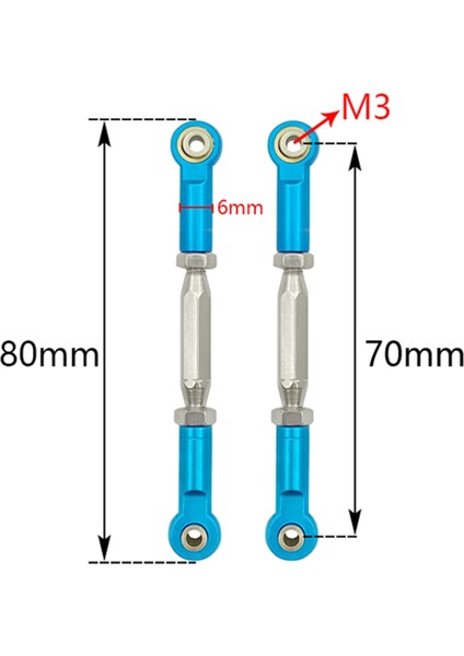 Traxxas Slash 110 Rc Araba Parçası Gümüş Için Kamber Bağlantı Çubuğu Bağlantı Seti (Yurt Dışından) fırsatları