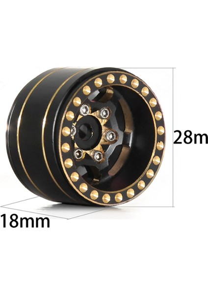 4 Adet 1.0 Plus Pirinç Beadlock Jant Jantlar (Yurt Dışından) fiyatları