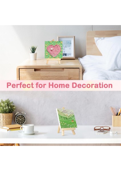 Mini Tuvaller Şövale Setleri 32 Paket 4X4IN Sanat Tuvalleri Boyama Seti (Yurt Dışından)