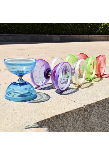 Diabolo Yoyo Yaşlılar Oyuncak Çocuklar Jonglörlük Fitness Seti Kırmızı (Yurt Dışından)