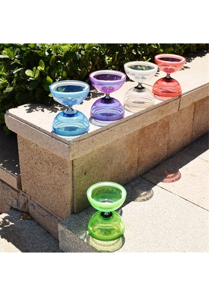 Diabolo Yoyo Yaşlılar Oyuncak Çocuklar Jonglörlük Fitness Seti Kırmızı (Yurt Dışından)