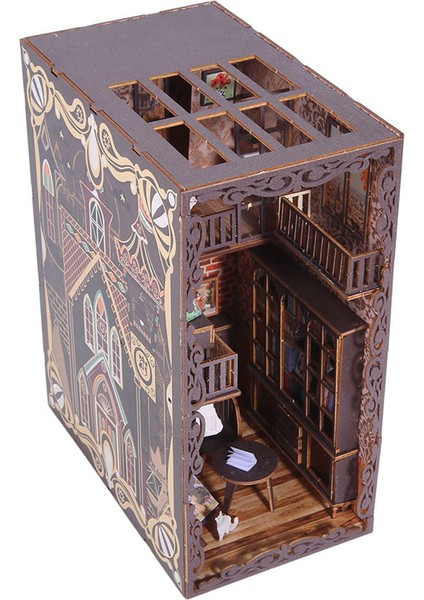 Kendin Yap Kitap Köşesi Seti Işıklı Çocuklaryetişkinler Için 3D Ahşap Bulmaca Dekoru (Yurt Dışından) fiyatları