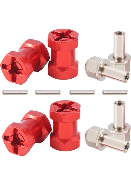 12MM Altıgen Tekerlek Göbeği Adaptörü 17MM Uzatma Kombinasyon Bağlantı Parçası Kırmızı (Yurt Dışından) fiyatları