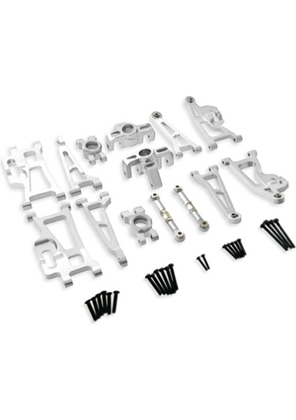 Rc Araba Salıncak Kolu Direksiyon Kupası Yükseltme Seti Mjx Hyper Go Silver (Yurt Dışından)