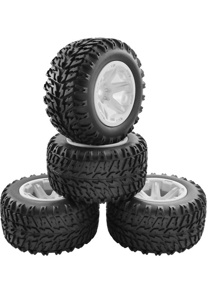 4 Adet 104MM 1/10 Lastik Jant, Beyaz (Yurt Dışından)