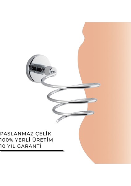 Igk Yapı - Clk Banyo Flora Saç Kurutma Makinesi Askı Aparatı (FL10-036)