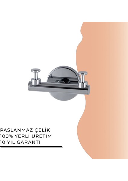 Igk Yapı - Clk Banyo Flora İkili Askılık (FL10-069)