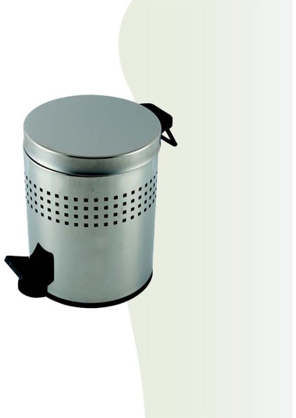 Igk Yapı - Çelik Banyo Pedallı Delikli Çöp Kovası 3lt 430 (70-075)