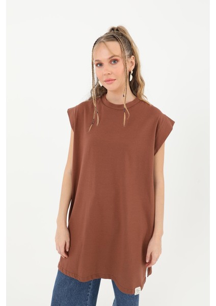 Kadın Basic Kolsuz T-Shirt 30725 fiyatları