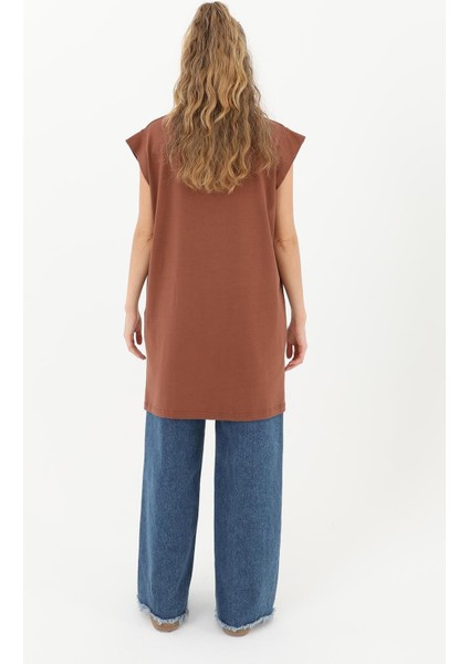 Kadın Basic Kolsuz T-Shirt 30725 modelleri