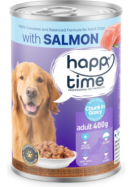 Yetişkin Köpekler Için Somonlu Konserve 400 gr