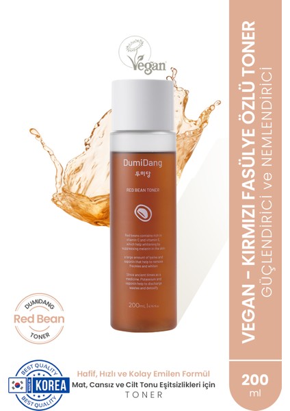 Black Bean Essence Toner-Vegan Sıkılık Kazandıran Ve Nemlendirici Tonik-200ml