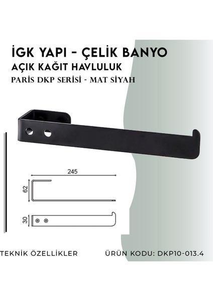 Igk Yapı - Çelik Banyo Paris Kağıt Havluluk (DKP10-013.4)