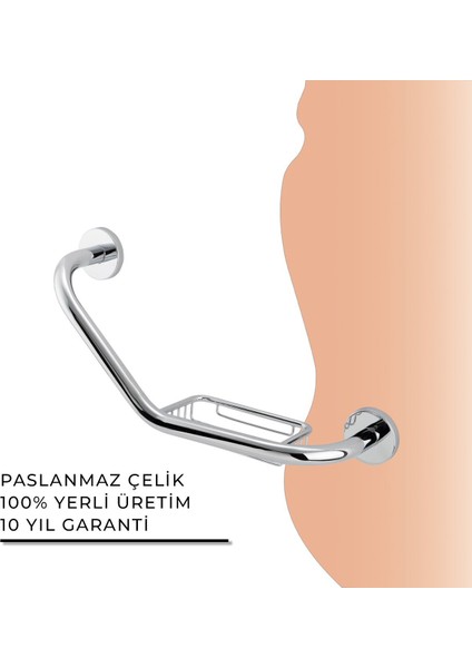 Igk Yapı - Flora Küvet Tutamağı Süngerlikli 40 cm (FL10-029)
