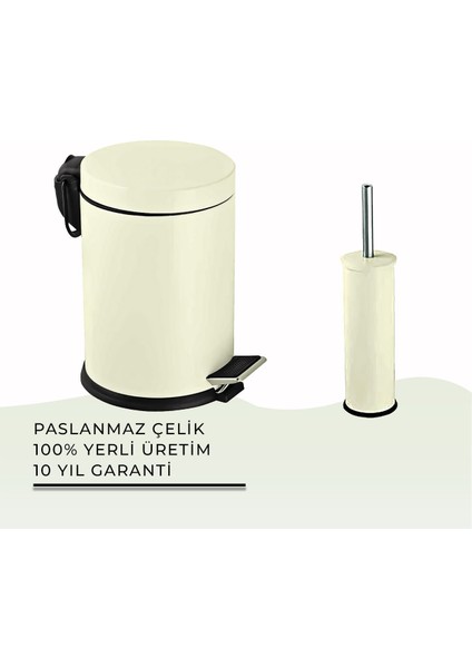 Igk Yapı - Çelik Banyo Lüks Temizlik Seti - 38 (2 Parça)