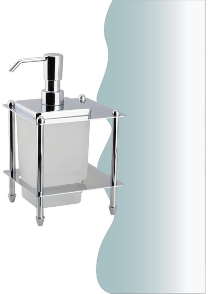Igk Yapı - Çelik Banyo Vizyon Set Üstü Sıvı Sabunluk (VZ10-020)
