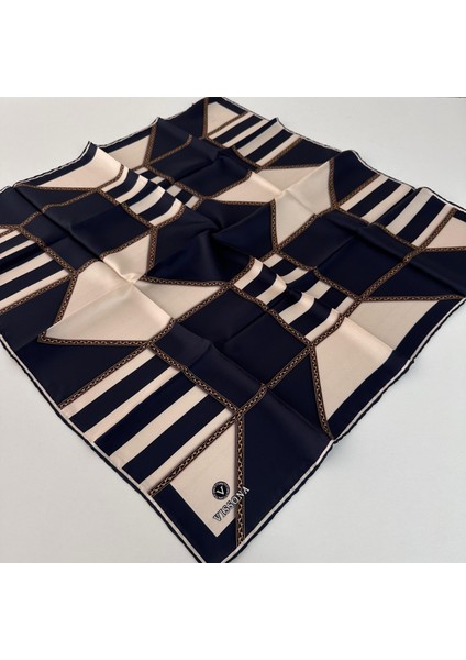 Twill Ipek Eşarp Koyu Lacivert IPK1408