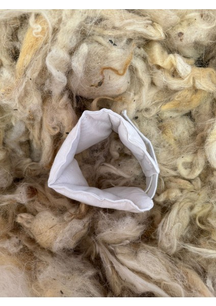 Yıkanmamış Koyun Yünü Dolgulu Boyun Fıtığı Korsesi Korse Boyunluk