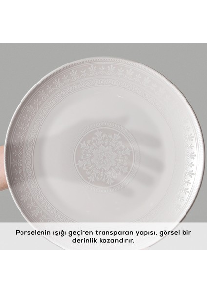 Forever Bone Arte 56 Parça 12 Kişilik Yemek Takımı
