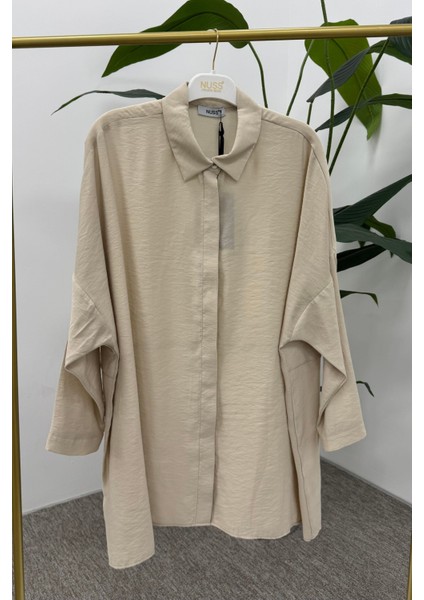 Nuss 3001 Oversize Düğmeli Gömlek