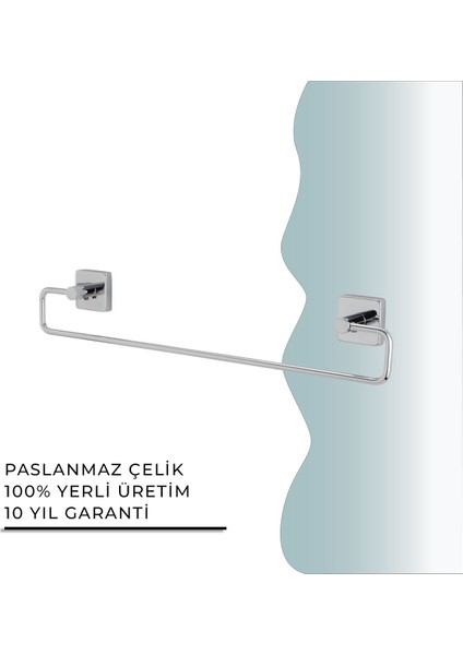 Igk Yapı - Çelik Banyo Vizyon Uzun Havluluk 45 cm (VZ10-006)