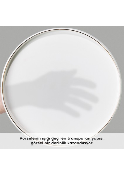 Streamline Sunset Porselen 34 Parça 6 Kişilik Kahvaltı/Servis Takımı Gold