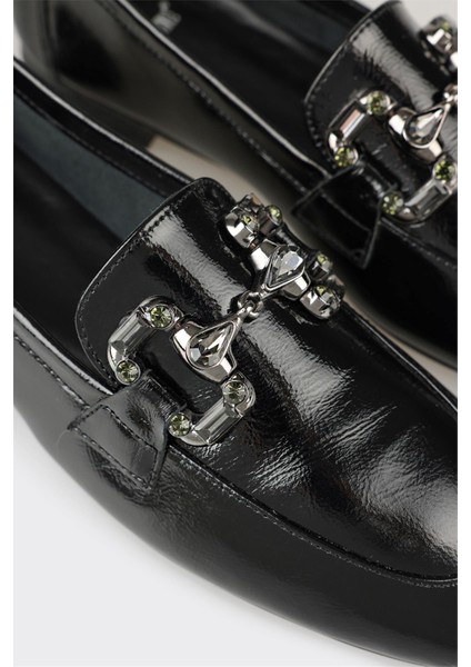 Siyah Deri Kadın Günlük Ayakkabı indirimleri