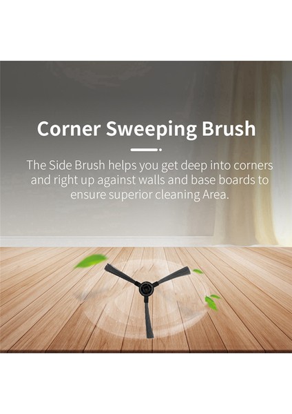 BR150/BR151, BR150/BR151 Robot Süpürge Yedek Parçaları Için 8 Adet Yan Fırça (Yurt Dışından) indirimleri