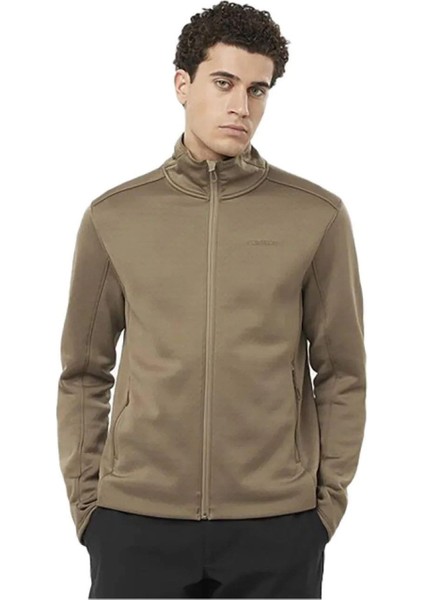 C23291 Sntial Midfleece Fz Erkek Polar - Kahverengi